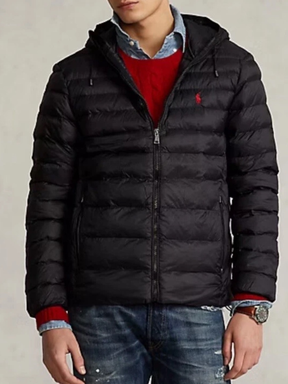 Polo Ralph Lauren Men’s Packable Puffer Coat Black size 3XB